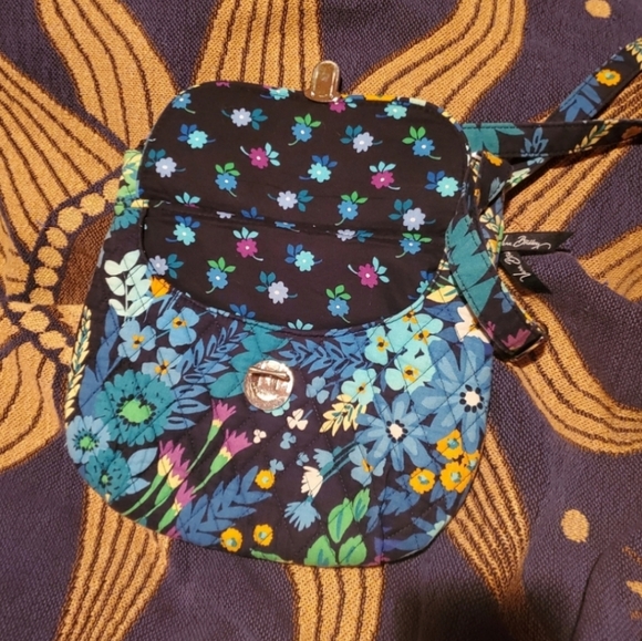 Vera Bradley Blue Floral Crossbody Bag - Picture 7 of 12